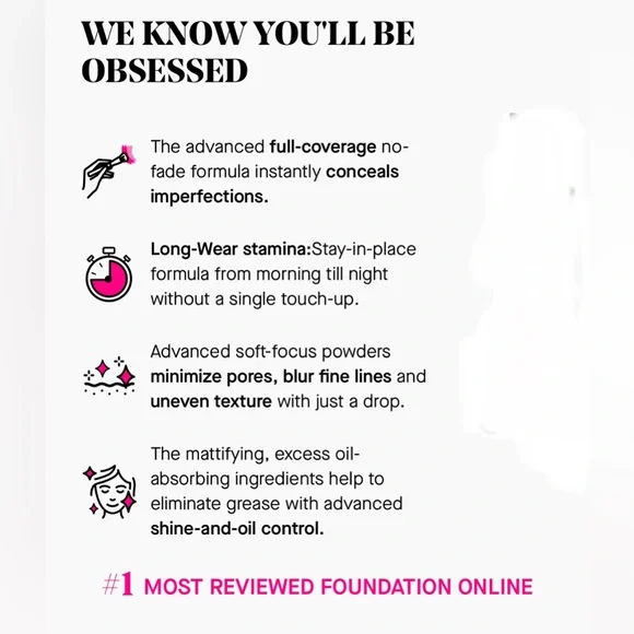 IL MAKIAGE “After Party” full coverage long wear foundation. Brand new in box. - Picture 6 of 6